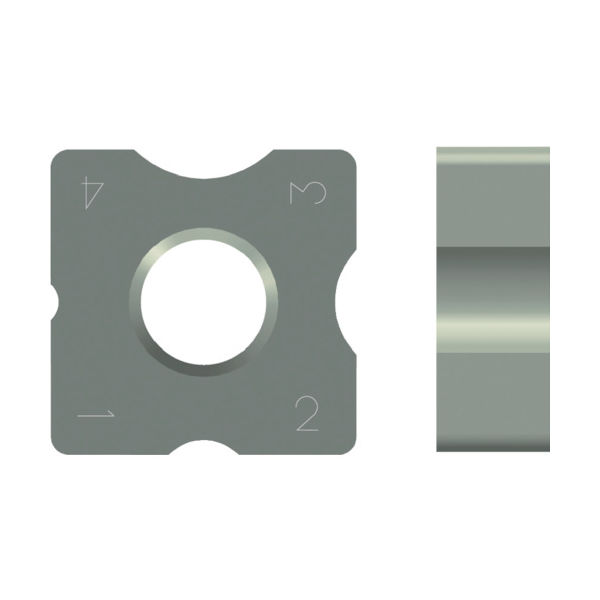 富士元工業 富士元 R面取り用チップ サーメット 1・2・3・4R NK2001 N43GXR8 1セット(12個) 799-6764（直送品）