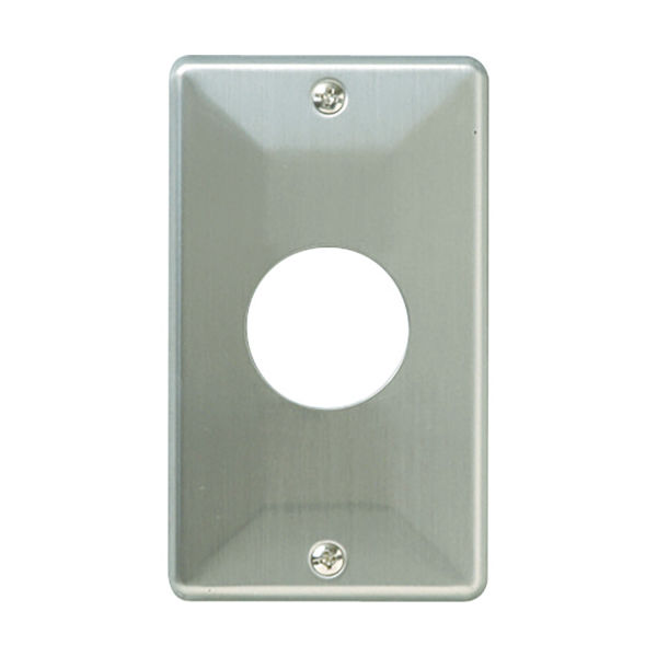 明工社 明工 ML新金属コンセント用プレート MLE1760 1枚(1個) 780-6566（直送品）