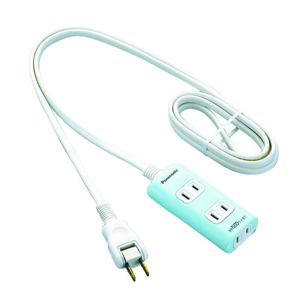 パナソニック Panasonic ザ・タップQ 3コ口 2mコード付 グリーン WHA2423GP 1個 799-5482（直送品）