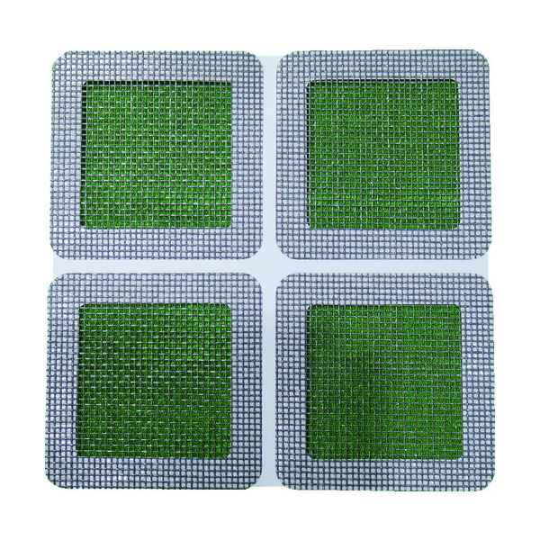 岩谷マテリアル IWATANI 創進 網戸補修シート グレー正方形小 8枚入り SAH-8ST 1パック(8枚) 781-2558（直送品）