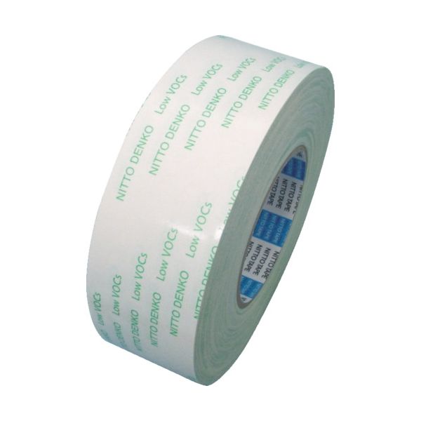 日東電工 日東 低VOC両面テープ(無溶剤・粗面接着タイプ) EWー514 40mm×50m ホワイト EW-514-40 1巻（直送品）
