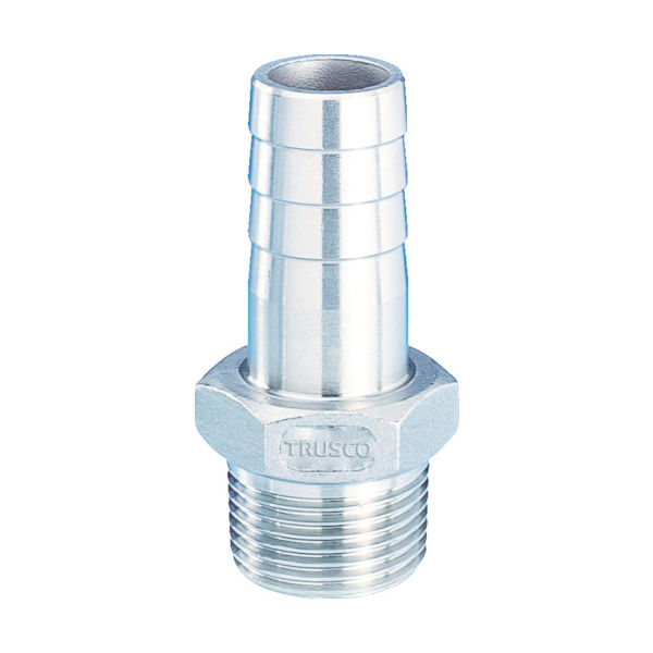 トラスコ中山 TRUSCO ねじ込み管継手 SUS 六角ホースニップル 20A TSTHN-20A 1個 819-1517（直送品）