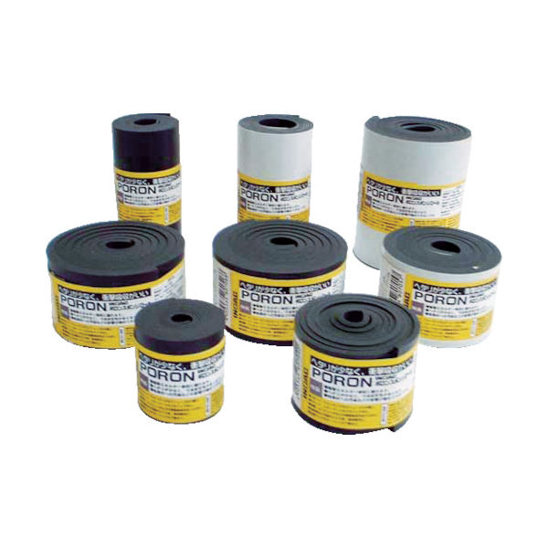 イノアック マイクロセルウレタンSlimFlex 黒 3×30mm×24M巻(テープ無 L24-330-24M 1巻（直送品）