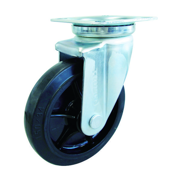 トラスコ中山 TRUSCO ハイテナー用 自在キャスターφ150 ゴム車 TYNWRJ-150 1個 818-7026（直送品）