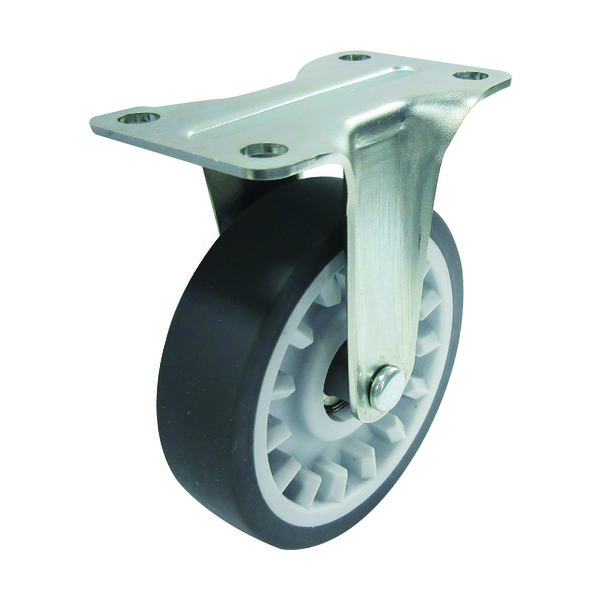 トラスコ中山 TRUSCO こまわり君Weego専用 省音固定G付きキャスターφ75 オフホワ TYER-75ELGB-WC-OW 1個（直送品）