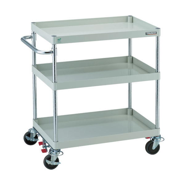 トラスコ中山 TRUSCO ツールワゴン フェニックスワゴン 省音 750X500 4輪S付 ホワイト PEW-973-4B-W 1台（直送品）