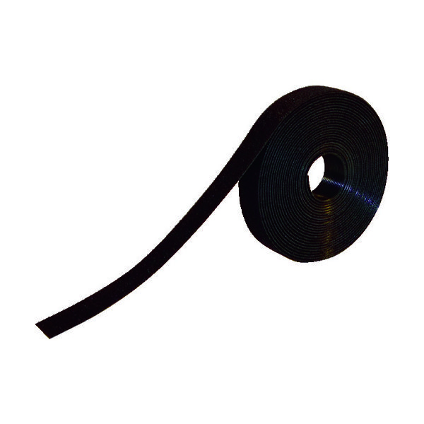 トラスコ中山 TRUSCO 耐候性マジックバンド[[R下]]結束テープ幅20mmX長さ5m黒 TMKT-20V-BK 1巻 819-1533（直送品）