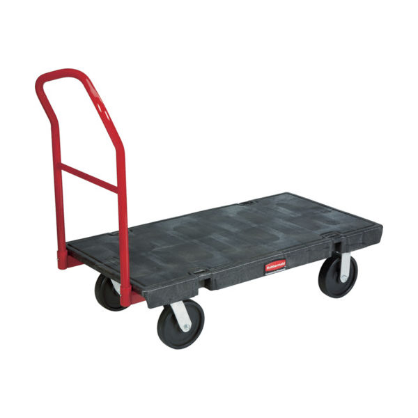 ラバーメイド ヘビーデューティープラットフォームトラック 805×1524×高さ320 ブラック 447107 1台（直送品）