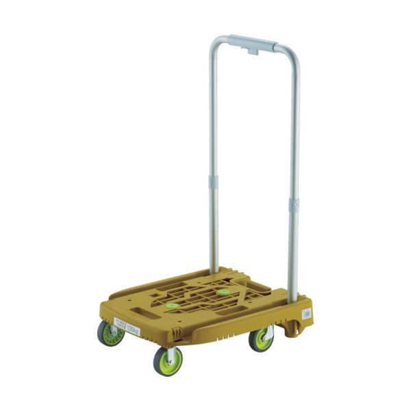 トラスコ中山 TRUSCO 樹脂台車 カルティオミニ weego オリーブ WP-2G-OG 1台 818-7004（直送品）