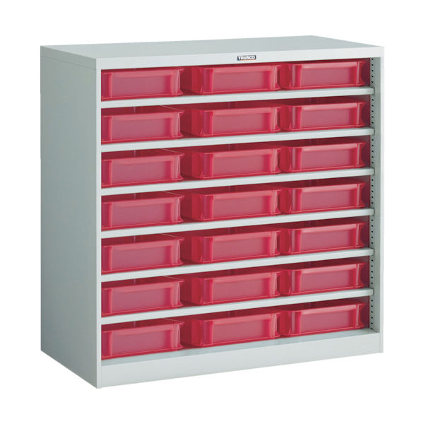 トラスコ中山 TRUSCO コンテナラックケース バンラックケース CF型 TSKー6RX21個付 306CF-SK21R 1台(1個)（直送品）