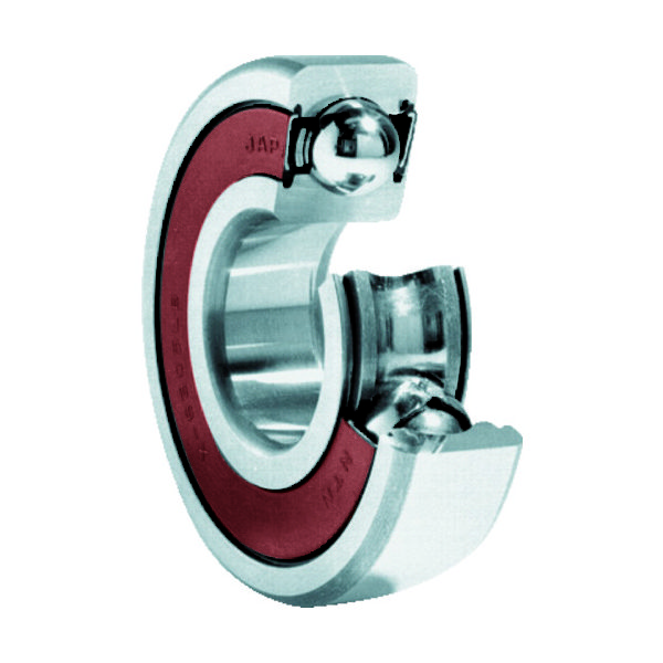 深溝玉軸受（すきま大・合成ゴム接触両側シールタイプ）