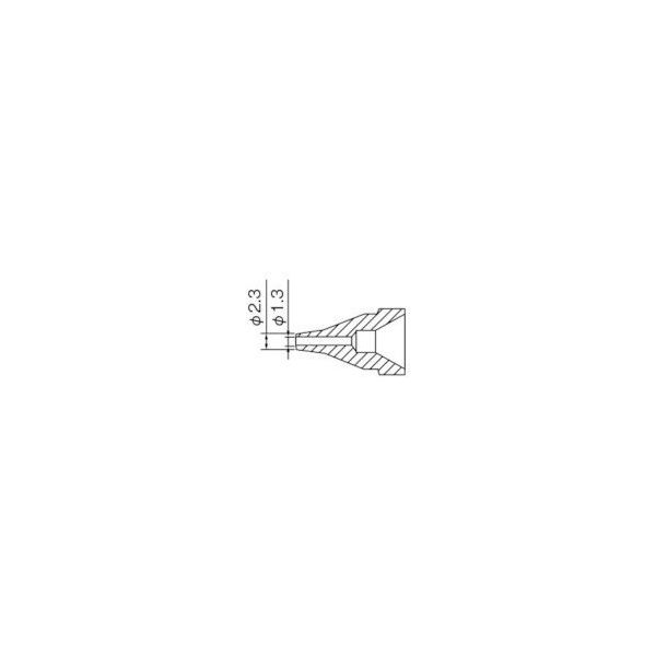 白光 ノズル 1.3MM S型 N61-06 1本(1個) 818-4551（直送品） - アスクル