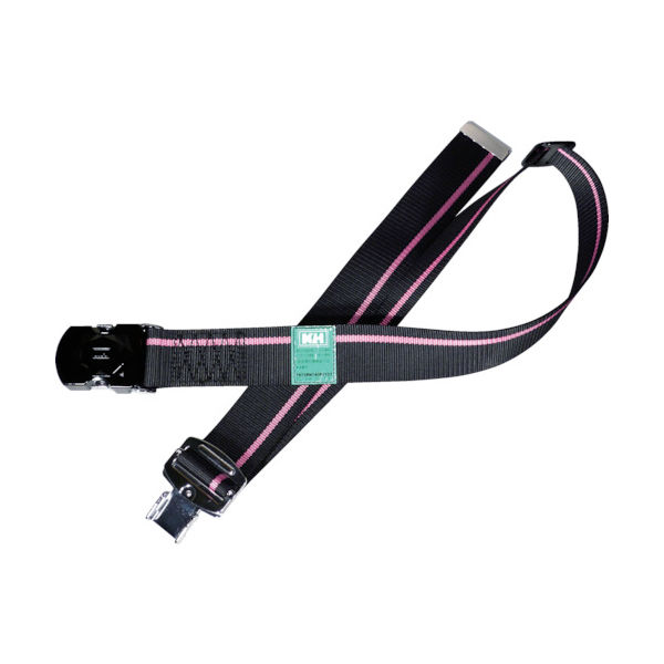基陽 KH ワンタッチバックル胴ベルト 1200mm 黒ーピンク/黒 47633PNF 1本(1個) 819-9259（直送品）
