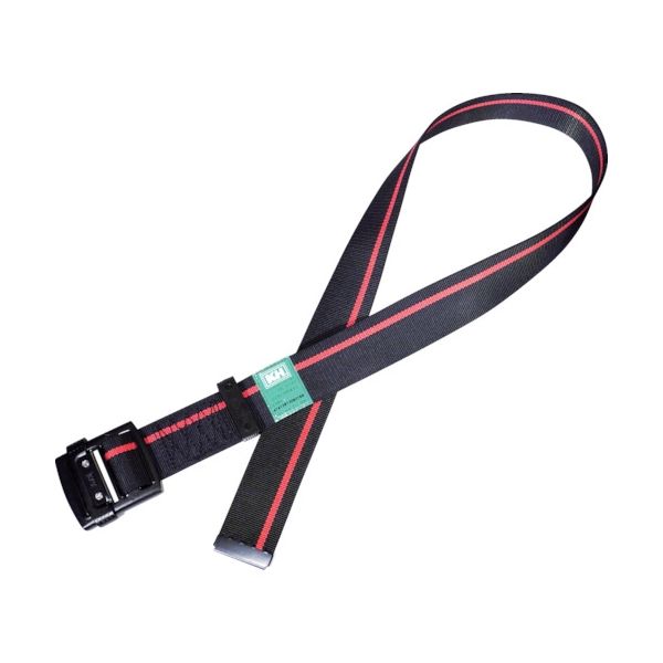 基陽 KH アルミバックル胴ベルト(スライド式) 1400mm 黒/緋 47423RF 1本(1個) 819-9265（直送品）