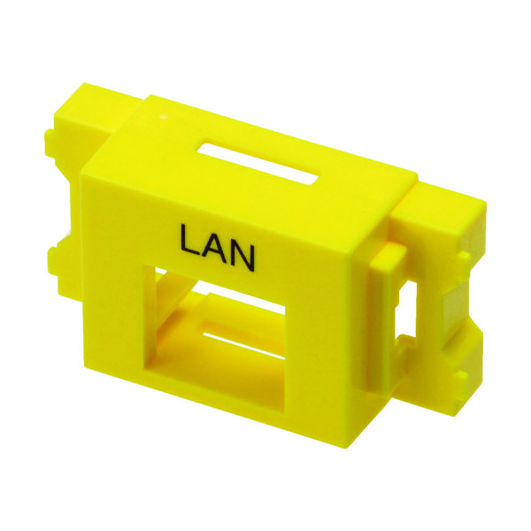 スリーエム ジャパン コーニング JISプレート用アダプタ 黄 VOL-BZL-YEL 1個 787-6602（直送品）