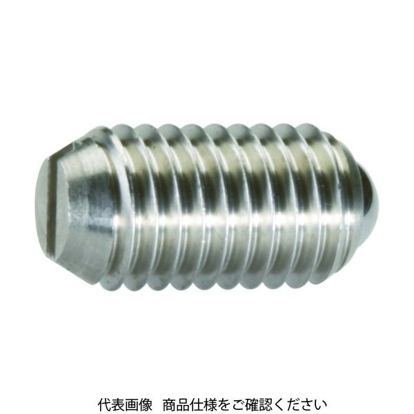トラスコ中山 TRUSCO ボールプランジャー(マイナス溝)SUSボール M12 軽荷重用 T12PJ-SUS 1個 791-5314（直送品）