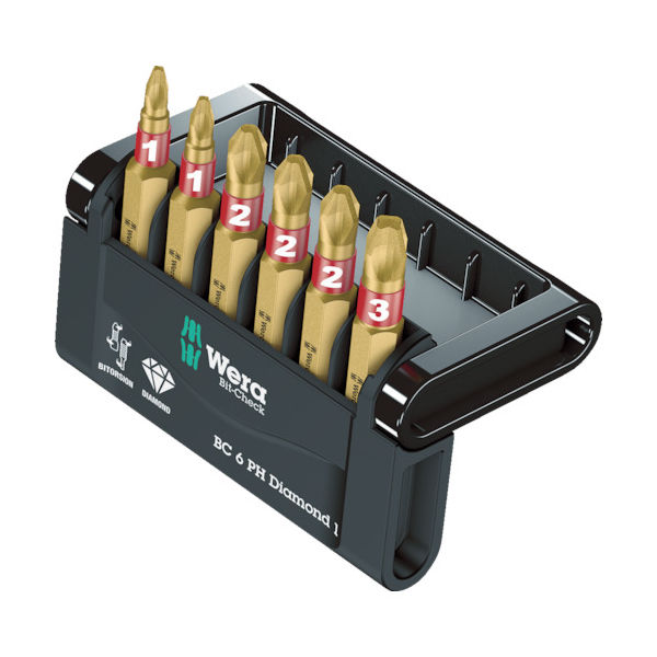 Wera Werk バイトーションダイヤモンド ビットチェック 11本 ラピダプター 057421 1セット 819-8837（直送品）