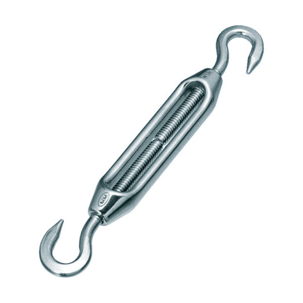 トラスコ中山 TRUSCO ステンレス製 枠式ターンバックル フック&フックタイプ ねじ径M4 (2個入) TTB-4HM 1袋(2個)（直送品）