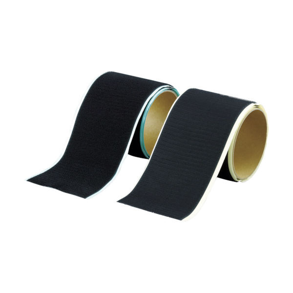 TRUSCO マジックテープ[[R下]]セット弱粘着16mm×5m黒(1巻=1セット) TPD-165MTS-BK 1セット(1組)（直送品）