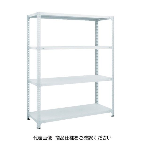 TRUSCO スチールラック SBL型抗菌塗装セミボルトレス軽量棚 W875XD300XH1500 4段 W色 SBL-5334-W（直送品）