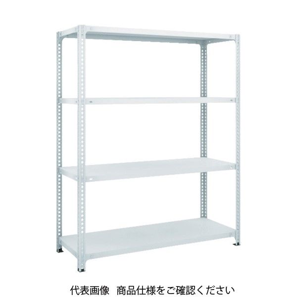 TRUSCO スチールラック SBL型抗菌塗装セミボルトレス軽量棚 W1200XD600XH1500 4段 W色 SBL-5464-W（直送品）