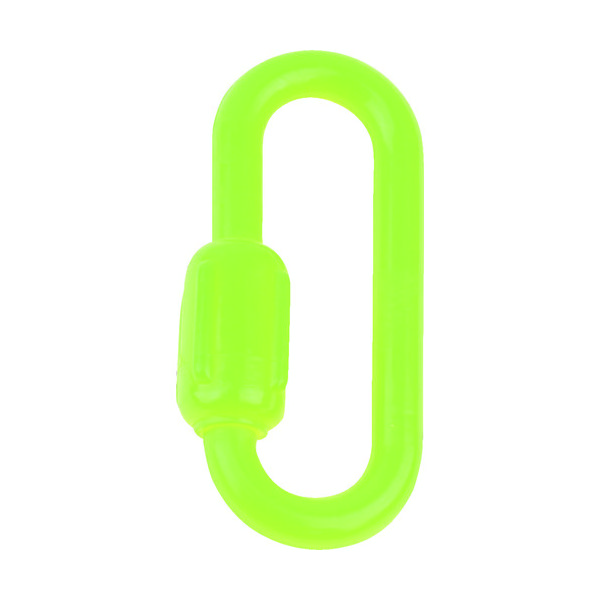 トラスコ中山 TRUSCO プラカラビナ 蛍光イエロー 6MM (2個入) TCK6LY 1袋(2個) 819-5287（直送品）