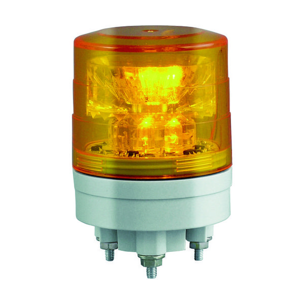 日惠製作所 NIKKEI ニコスリム VL04S型 LED回転灯 45パイ 黄 VL04S-024NY 1台 818-3281（直送品）