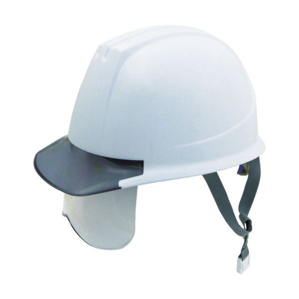 谷沢製作所 タニザワ エアライト搭載シールド面付ヘルメット 帽体色 ホワイト 141VJ-SH-W3V2-J 1個 799-5717（直送品）