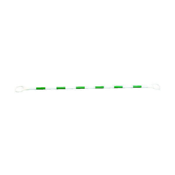 仙台銘板 ポリカーボネイト製 コーンバー 白/緑反射 φ34×2m 3140083 1本 818-4894（直送品）