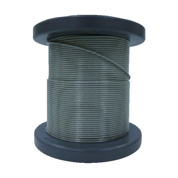 O.C.R SUSワイヤロープ1.20/1.50mm 7×7 50m巻コート付(クリアー) NSB120-150-50M 1巻（直送品）