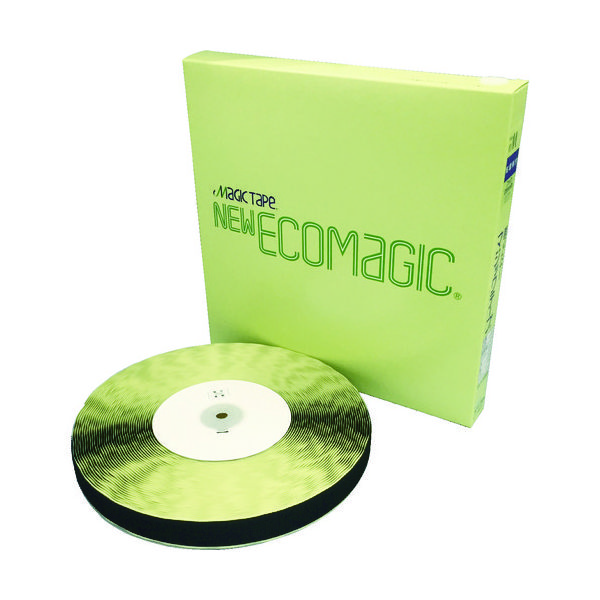 ユタカメイク 粘着付マジックテープ切売り箱 A 25mm×25m ブラック PG-516N 1巻(1箱) 794-7097（直送品）