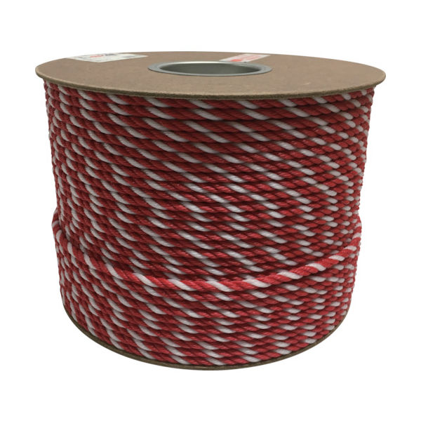 ユタカメイク ポリエチレンロープドラム巻 6mm×200m コウハク PRE-105 1巻 794-7542（直送品）