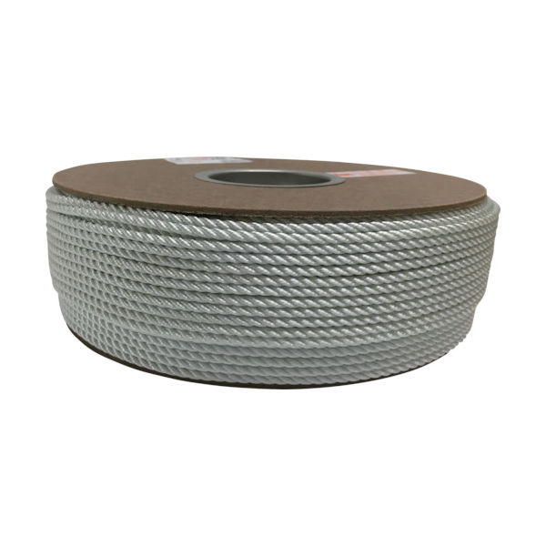 ユタカメイク ナイロン3打ロープドラム巻 4mm×200m PRJ-8 1巻 794-7909（直送品）