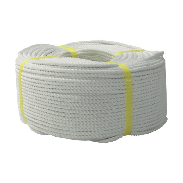 ユタカメイク ロープ ポリエステルロープ巻物 5φ×200m S5-200 1巻 794-8336（直送品）