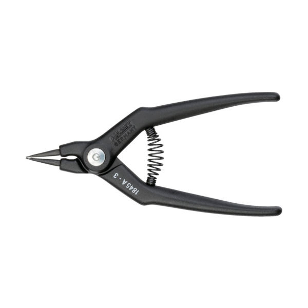 HAZET スナップリングプライヤー(軸用) 1845A-3 1丁 584-4053（直送品）