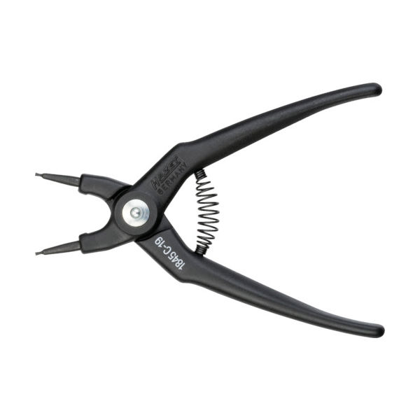 HAZET スナップリングプライヤー(穴用) 爪先端径1.8mm 1845C-19 1丁 584-4100（直送品）