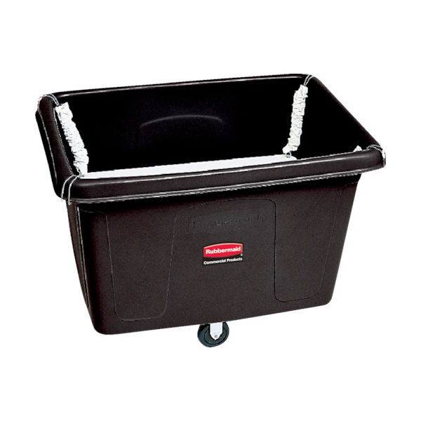 ラバーメイド 大型ゴミ収集カート キューブトラック スプリング昇降台付き 400L ブラック 787×1120×826 461107 1台（直送品）
