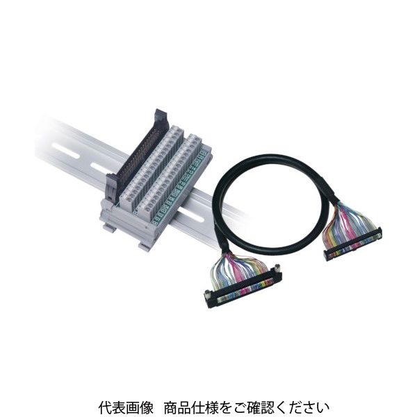 ワゴジャパン WAGO キーエンスPLC対応コネクタ端子台 横型 ハーネスセット SET-MD2-MM34SU-E1M-PK 1セット（直送品）