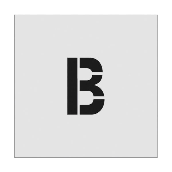 アイマーク IM ステンシル B 文字サイズ100×65mm AST-B10065 1枚 818-6086（直送品）