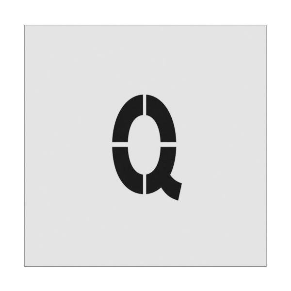 アイマーク IM ステンシル Q 文字サイズ100×65mm AST-Q10065 1枚 818-6101（直送品）