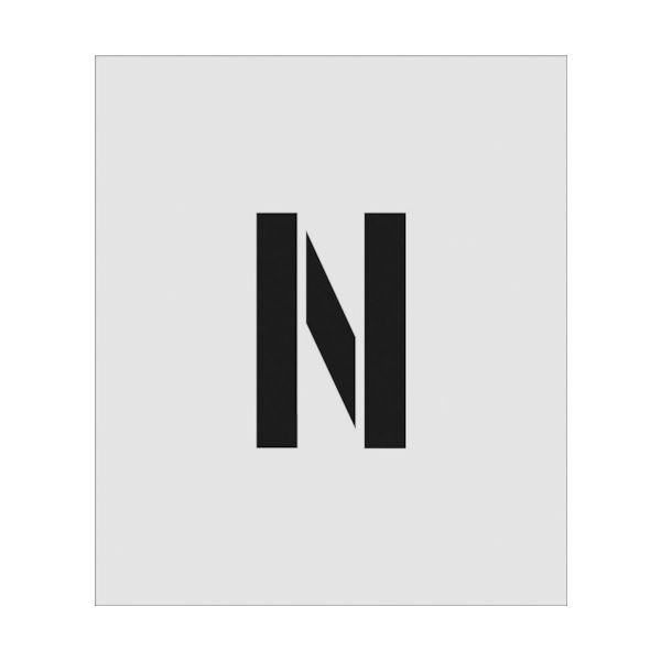 アイマーク IM ステンシル N 文字サイズ150×95mm AST-N15095 1枚 818-6129（直送品）