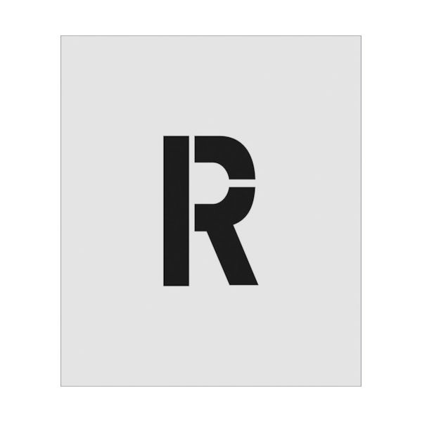 アイマーク IM ステンシル R 文字サイズ150×95mm AST-R15095 1枚 818-6133（直送品）