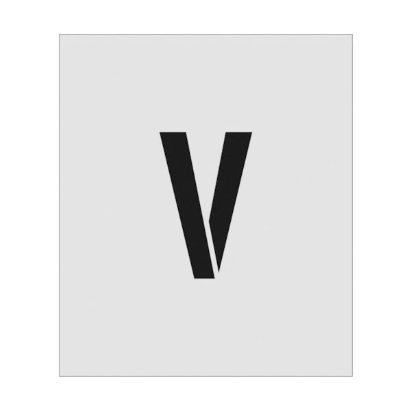 アイマーク IM ステンシル V 文字サイズ150×95mm AST-V15095 1枚 818-6139（直送品）