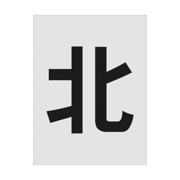 アイマーク IM ステンシル 北 文字サイズ250×125mm AST-114 1枚 818-6113（直送品）