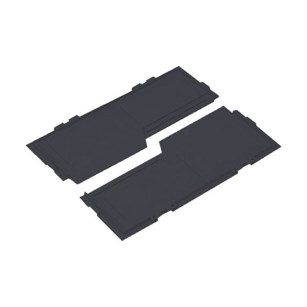 トラスコ中山 TRUSCO 導電性オリコンCRーS50/40/30EA兼用両開きフタ 黒 CR-D2F-EA 1セット 819-1376（直送品）