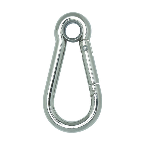 トラスコ中山 TRUSCO 国産カラビナハーケン A型 スチール製 12X140mm TKH-12A 1個 819-1402（直送品）