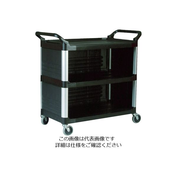 ニューウェルブランズ・ジャパン ラバーメイド エクストラユーティリティカート ブラック 409307 1台 819-4757（直送品）