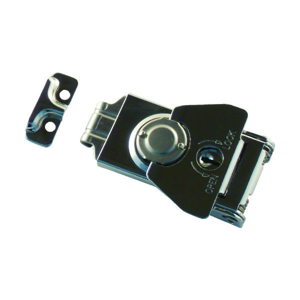 トラスコ中山 TRUSCO 回転ファスナー 鍵付 クロームメッキ P-1050 1個 778-7146（直送品）