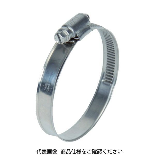 トラスコ中山 TRUSCO ホースバンド オールステンレス 傷防止タイプ(10個入) 40~60mm TE13-60 1箱(10個)（直送品）