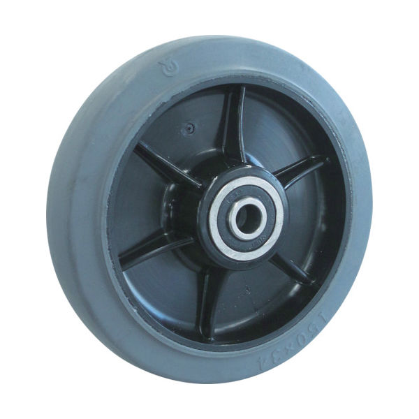 トラスコ中山 TRUSCO キャスター TYSシリーズ 車輪のみ グレーゴム 125φ TYSW-125G 1個 819-5392（直送品）